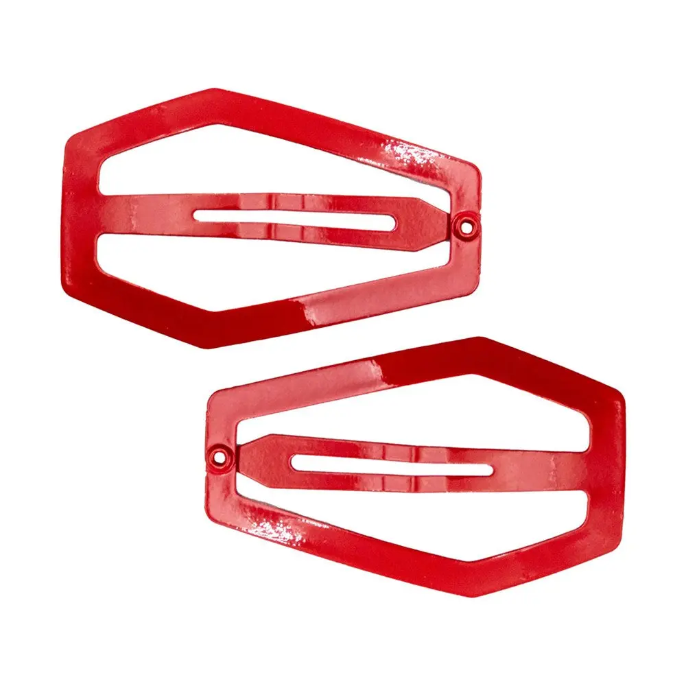 Snap   Coffin   Hair Clip Red