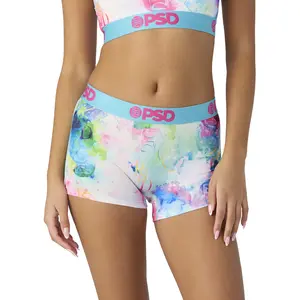 PSD Women's Watercolor Lux Boy Short Underwear - Comfortable, Breathable, Ultra-light Fabric