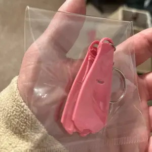 Scuba Fins Key Chain - Compact Design in Pink with Loop for Easy Attachment