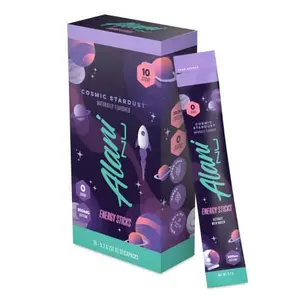 Alani Nu COSMIC STARDUST Energy Sticks | Energy Drink Powder | 200mg Caffeine | Pre Workout Performance with Antioxidants | On-The-Go Drink Mix | Biotin, B Vitamins | Zero Sugar | 5 Calories | 10 Pack