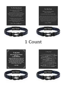 Men's Fashionable Hand-woven Bracelet, Fashion Jewelry for Party, Daily Clothing Decor, Trendy All-match & Exquisite Jewelry for Birthday Gift, Personalized