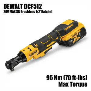 Dewalt DCF512 1/2 Drive Ratchet Wrench  One Battery Charger Tight Space Work Electric Wrench Cordless Lithium Nailer Kit