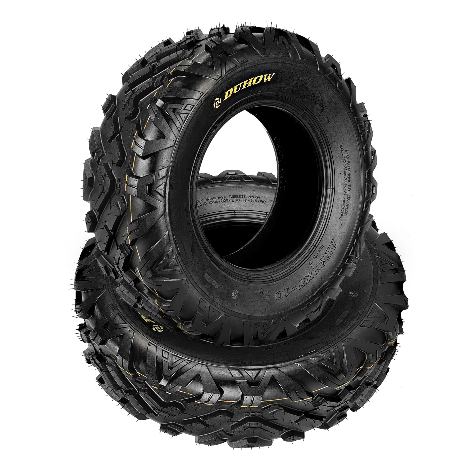 6-Layer Reinforced All-Terrain ATV/UTV Tire – Tubeless Design, Superior Traction, Puncture Resistance, Suitable for Work, Off-Road, and Leisure – Fits Quad Bikes, 4WD Vehicles, and Golf Carts