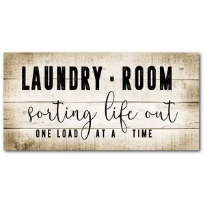 Courtside Market Laundry Room 12x24 Canvas WallArt