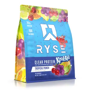 RYSE Clear Whey Isolate Protein Powder - 22g Fast-Digesting Protein - 100 Calories, Zero Sugar, Zero Artificial Colors - 20 Servings Bag
