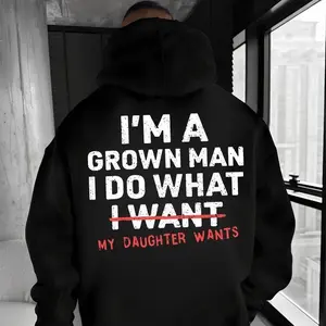 Dad Father I'm A Grown Man I Do What My Daughter Wants Men's T-shirt Back Print, Gift for Men, Car Guy Hoodie, Garage Sweatshirt, ,Cotton, Fabric, Menswear, Soft, Tops, Unisex