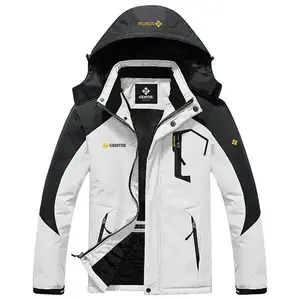 Men's mountain waterproof skiing jacket, windproof winter jacket, reflective down jacket, perfect fabric zipper for skiing and rainproofo3Gj