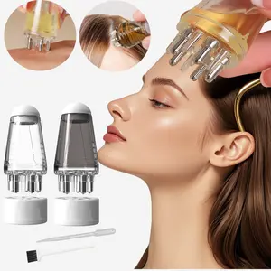 Head Essential Oil Massager Roller Brush Scalp Liquid Application Comb Manual Massage Tool Head Massagers No Essential Oils Included