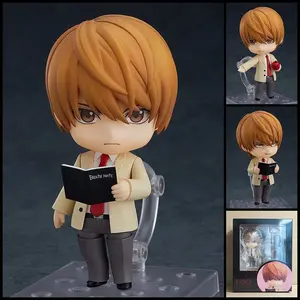 Death Note Light Yagami Nendoroid Figure, Q Version Anime Character PVC Collectible Statue with Death Note Book Accessory