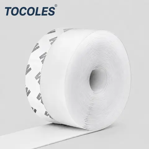 Adhesive Weather Stripping, 32.8Ft x 1.38in Draught Excluder Insulation Tape for Doors, Windows, Shower Sealing