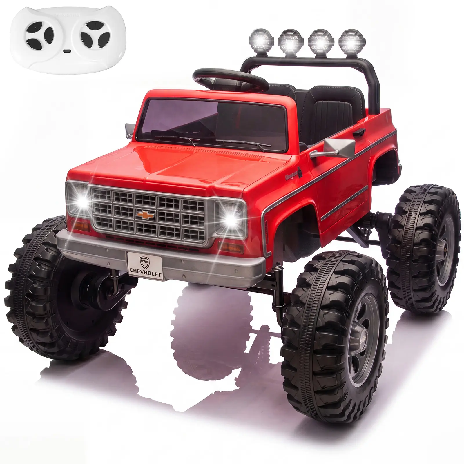 2026 Upgraded Licensed Chevrolet Cheyenne 24V Ride On Truck for Kids, Mukidy 400W  Ride-On Toy with Remote Control, Bluetooth MP3 Player, LED Lights, 110 LBS Capacity, Ages 3-8, Cool Gift for Boys & Girls