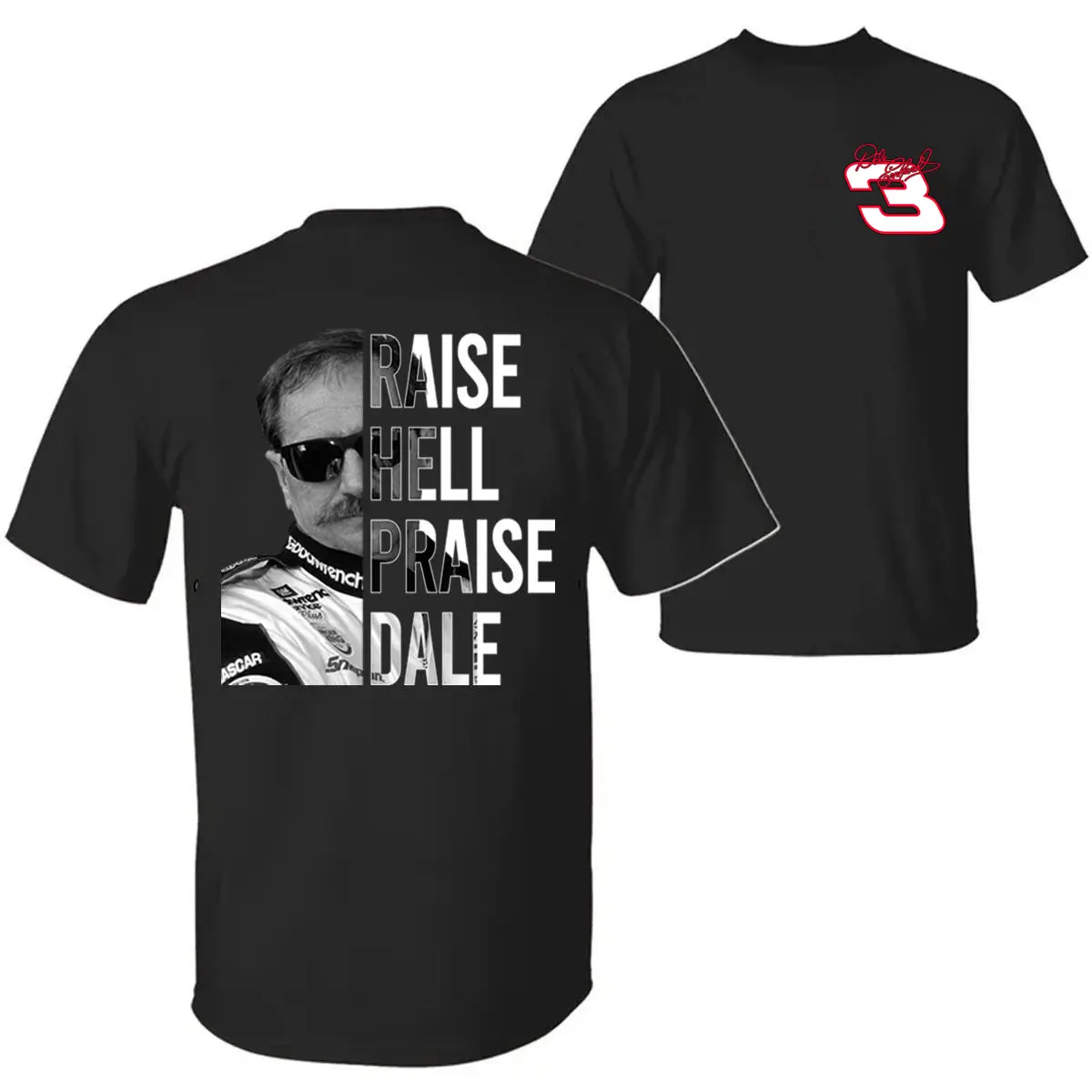 Raise Hell Praise Dale Style Unisex T-Shirt, Dale Earnhardt 03 Vintage Shirt, Racing Fan Sweatshirt, Hoodie, Nascar Graphic Tee, Gift For Fans