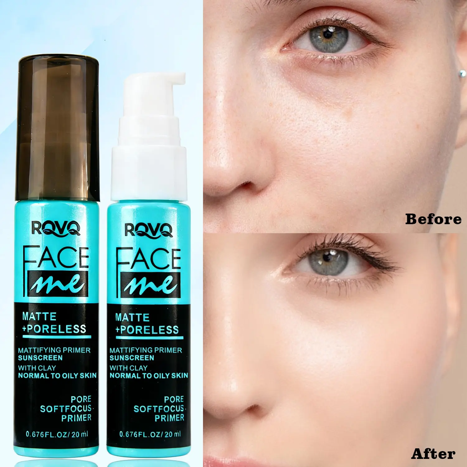 Matte Facial makeup front lotion primer sunscreen Flawless Primer is waterproof, lightweight, easy to apply, long-lasting, and natural