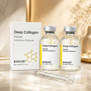 [BARUBT] Buy 1 Get 1 Free, Deep Collagen Peptide Intensive Ampoule for Face & Neck, Anti-Aging Facial Essence with Peptides & Collagen, Tightening, Lifting, Firming, Smoothing Fine Lines, Deep Hydrating Korean Skin Care Serum for Women, 40ml