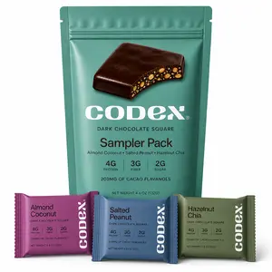 Mood Support Dark Chocolate Sampler Pack - Functional Dessert Snack with Assorted Flavors