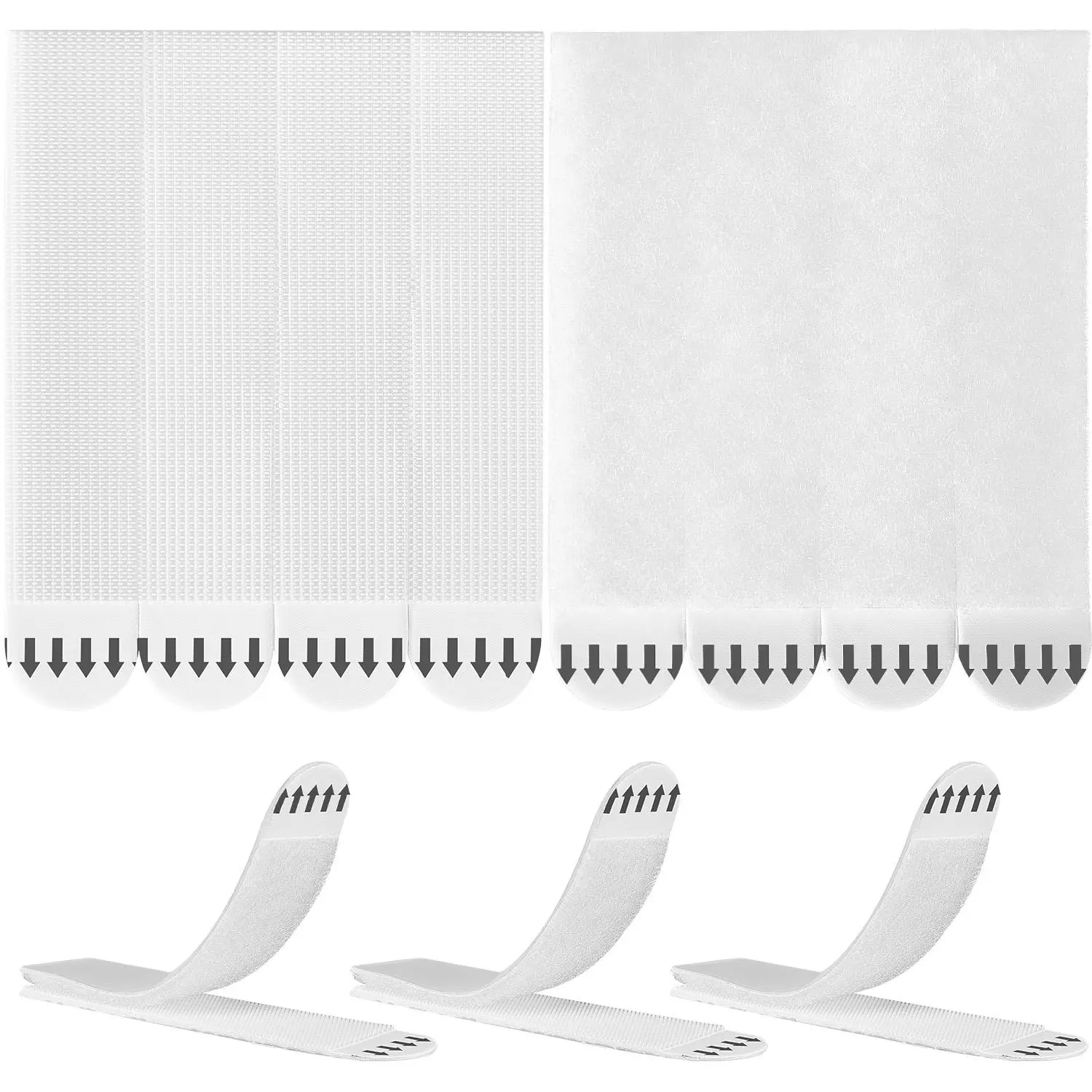 【Summerfinds】VEVOR Picture Hanging Strips,16 PairsX-Large Picture Hangers with Removable AdhesiveHook & Loop StripsWall Hanging Strips for Damage Free Picture HangerMounting of PhotosFramesWall Decor