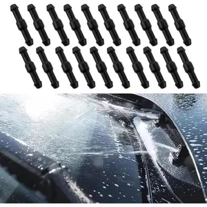 20PCS Windshield Washer Hose Connectors, Tube Pipe Fitting Adapter, 2-Way I Type Windshield Hose Connector Kit, Universal Windshield Washer Hose Replacement Fitting for Car Washer Nozzles