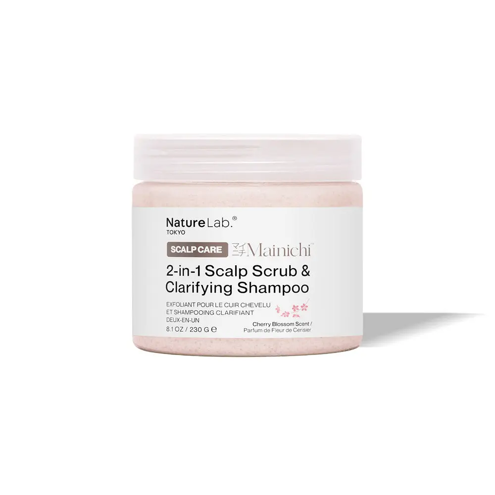 Mainichi 2-in-1 Scalp Scrub & Clarifying Shampoo: Sakura