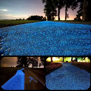 Glow in The Dark Luminous Garden Pebbles Rocks 9.7Lbs 2200Pcs, Large Bag for Indoor Outdoor Decor, Ideal for Walkways Driveway Yard Grass Fish Tank