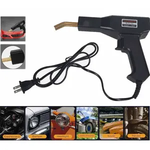 Car Bumper Plastic Repair Hot Stapler Kit, Electric Welding Gun with 600 Mixed Staples, Ergonomic Non-Slip Design, Fast Easy DIY Plastic Crack Fix for Auto Home Plastic Parts