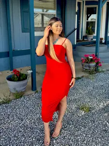 Maddy Midi Dress (Red)