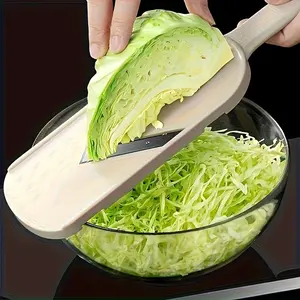 Cabbage Slicer and Shredder Machine, Durable Plastic Kitchen Fruit Utensil Tool for Salad Preparation, Ergonomic Handle, Efficient Vegetable Cutting, Handheld Slicer