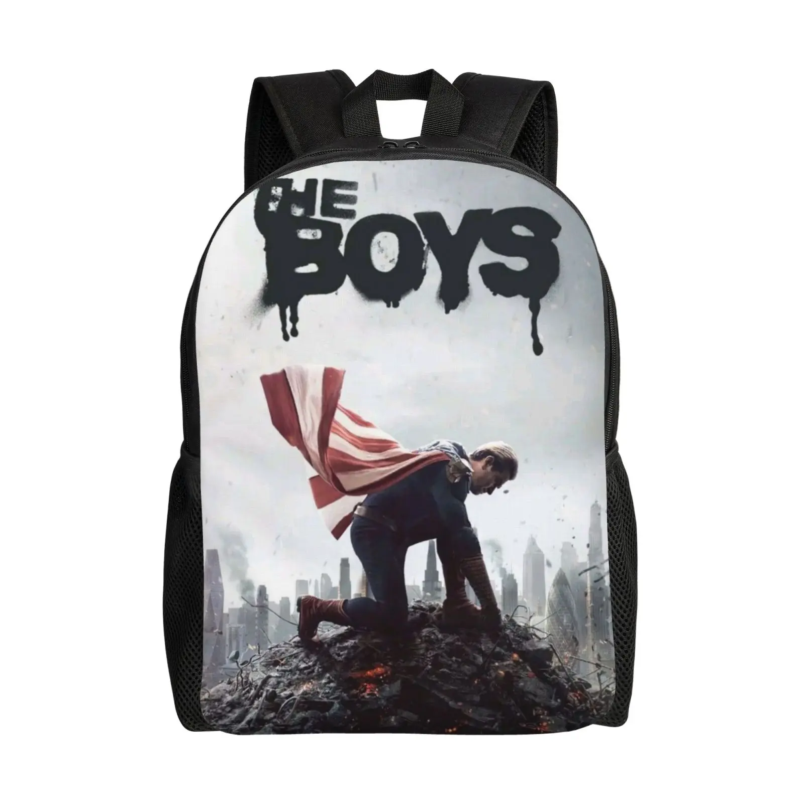 The Boys Backpack Trendy Print Student School Bag 17 Inch Laptop Travel Rucksack Lightweight Water-Resistant Durable for Boys Girls Men and Women Ideal Gift