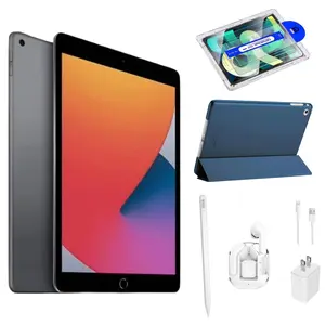 Refurbished Apple iPad 7 7th Gen 32GB Wi-Fi 10.2" Space Gray 2019 Bundle with Headphones Case & Accessories