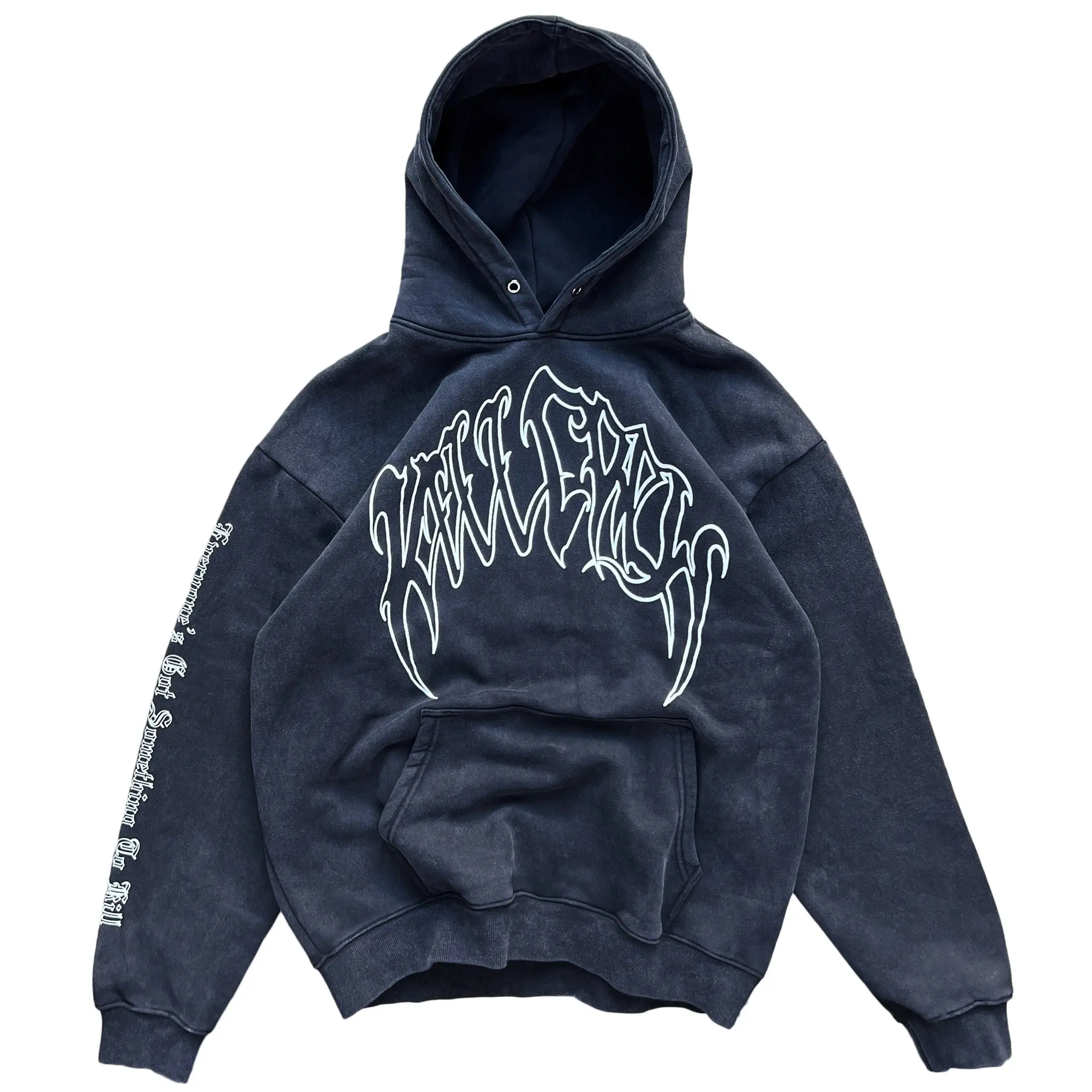 Casual Stone Washed Oversized Hoodie for Men, a Cozy Long Sleeve Pullover Sweatshirt in Soft Cotton Polyester Fleece, Graphic Hoodie, Cozy Sweatshirt, Mensfashion, 90S Oversized Men's Hoodies
