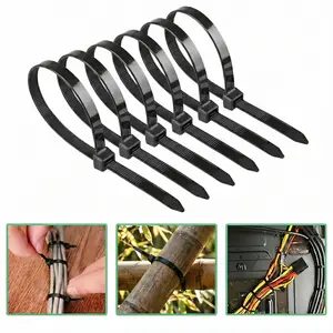 100Pcs 12 Inch Heavy Duty Zip Ties 50LBS High Tensile Strength UV Resistant Self Locking Nylon Cable Ties for Home Office Garden and Workshop tiktokshopspringglowup,summervibes outdoorfun Wire