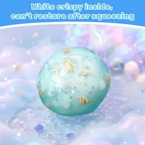Pawtoto Pelagic Glacier Ball (Fragile & Short-lived) Squishy Toy Handmade Food Grade Silicon Creamy Clay Feel Soft Quick Rebound #Summervibes