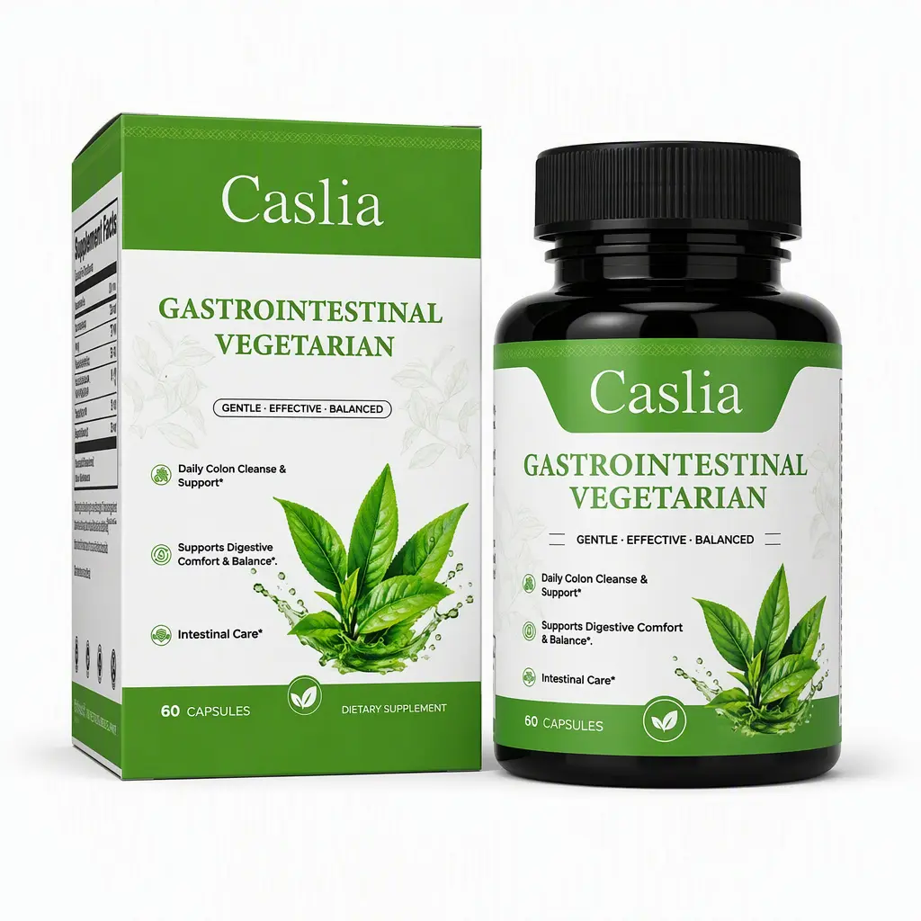 Caslia Gut & Colon Support Cleanse Supplement - 15-Day Caffeine-Free Advanced Formula with Senna, Cascara Sagrada for Adult Men & Women sohochic liveshopping fun