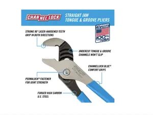 Channellock 6.5" Straight Jaw Tongue & Groove Pliers (426)