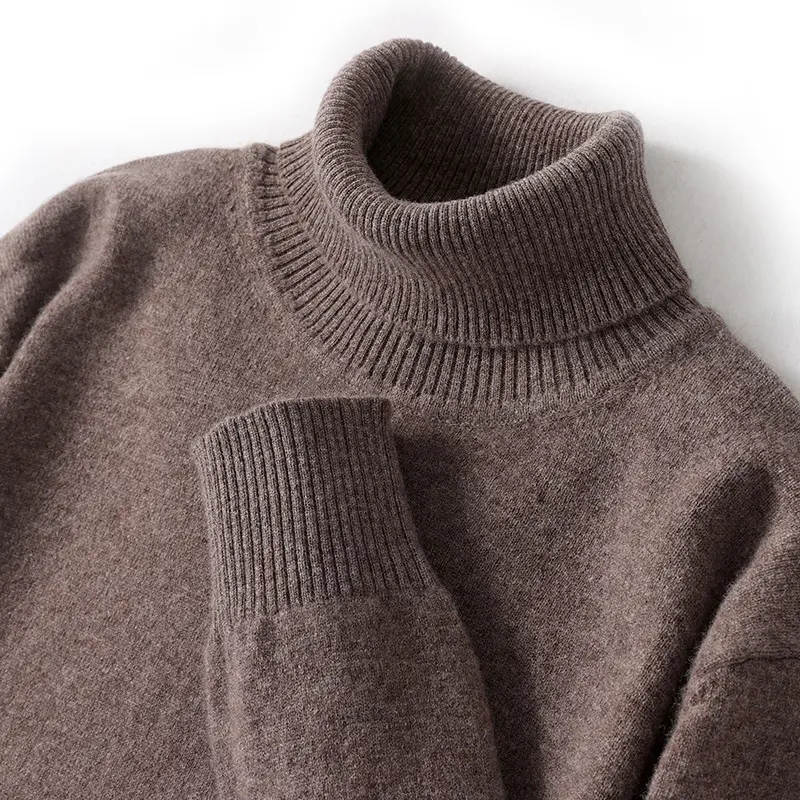 YJ【high neck】dark camel