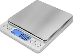 1 Piece Stainless Steel Electronic Food Scale, Digital Food Scale, Kitchen Measuring Tool For Baking, Household Kitchen Supplies Kitchenware Home