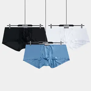 Simple, solid color, new thin Modal boxers, low waist and light boxers men's underwear boxer