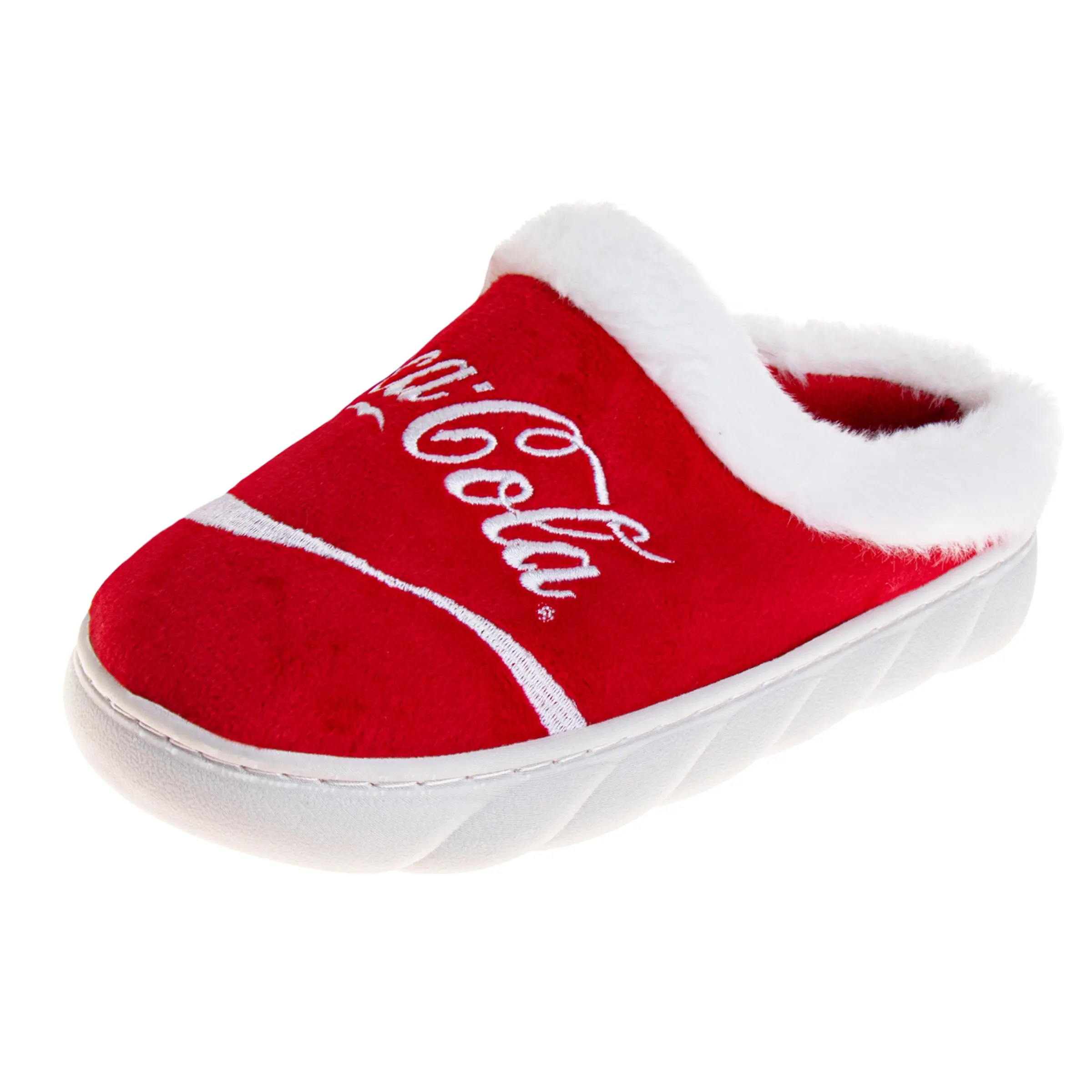 CocaCola Classic Logo Casual Slippers for Women  Soft Cozy Stylish Indoor Comfort Footwear (Adult), Shoe, Slipper Shoes