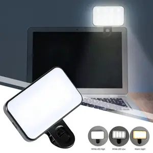 1PC Portable Fill Light, Video Conference Lighting, Three Lighting Modes,  Suitable for Laptops/Phones/Tablets/Zoom Calls/Makeup, Selfies, and Live Streaming