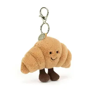 Jellycat Croissant Keyrings – Stuffed Animal Keychains, Cute Animals, Fun Gift Ideas for Kids, Birthdays and Collectors, Keychains