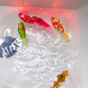 Pool Toy, Bathroom Water Play Electronic Fish, Sensing Light-Up Swinging Fish, Aquarium Decor, Realistic Pet Electric Fish, Sensory