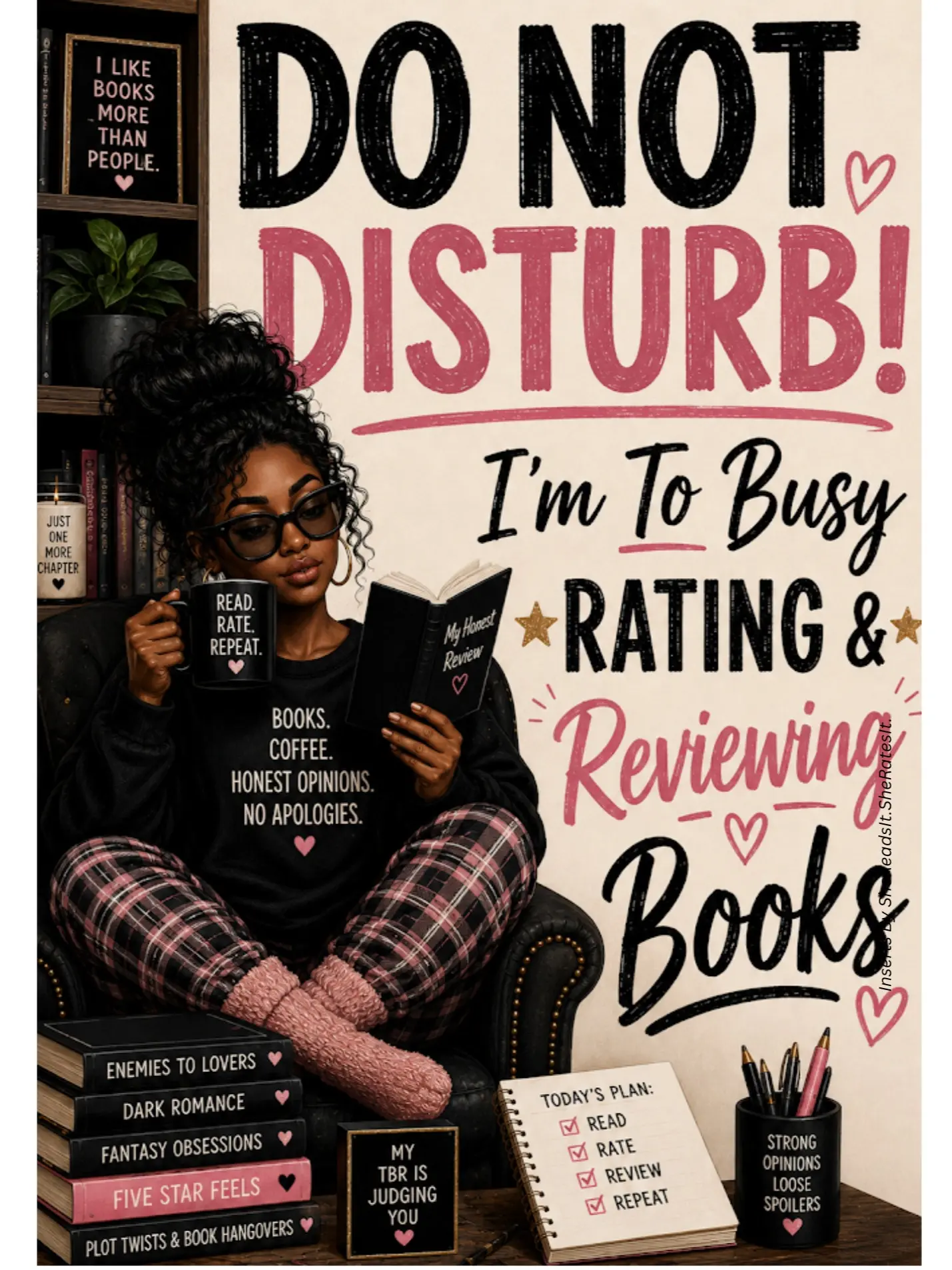 I'm To Busy Rating & Reviewing Books - Version 1 Kindle Insert