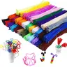 1600Pcs Pipe Cleaners Bulk Pack - 0.23x11.8in Fiber-Metal Flexible Bend Chenille Stems, DIY Craft Embellishments, 3D Mini Sculptures Supplies for Home & School Art Projects, Wall Trim Accessories