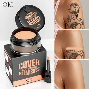 Long Lasting Tattoo Cover Concealer with Smooth Blendable Texture, High Coverage Lightweight Makeup Cream for Acne, Scars, Redness and Imperfections, Perfect for Weddings, Parties and Everyday Beauty Flawless Moisturize
