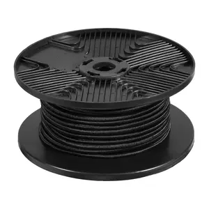 VEVOR 3/8 inch Bungee Cord,  120 ft/36 m Spool Heavy Duty Bungee Straps, 100% Stretch Elastic Bungee Rope for Cargo, Tarps, Camping, Kayak Deck and Crafting, Black