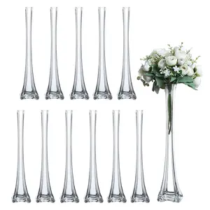 Craft And Party, Pack of 12, Eiffel Tower Vases Centerpiece, Flower Vase for Wedding Decoration