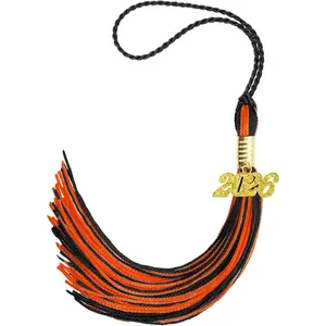 2026 Tassel Graduation, Graduation Tassel 2026, Graduate Cap Tassels with  2026 Charm for Graduations Cap Graduations Party Ceremonies Black and Orange