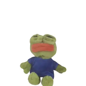 12cm New Lonely Frog Pendant Sad Frog Plush Pendant Pepe The Frog Doll Pendant Backpack Keychain Boys And Girls For Daily Gifts poopsie surprise toy