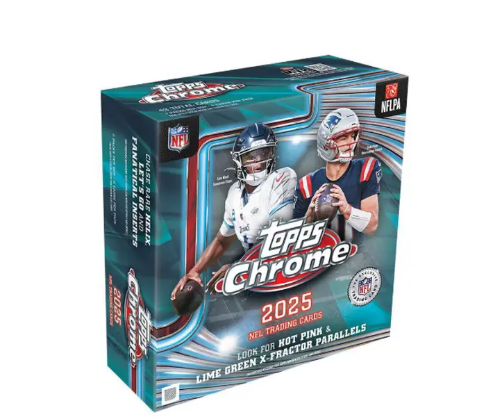 2025 Topps Chrome Football Mega Box