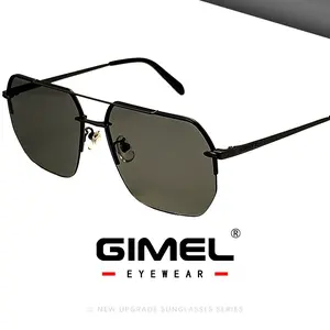 GIMEL-08 aviator sunglasses, unisex, UV400 protection TAC polarized glasses! designer Sunglasses for Travel USE, Summer 2025 Geometric Frame Double Beam Sun Protection Glasses Trends, Travel Accessories,summer Outfits, summer Freshness, lentes de moda