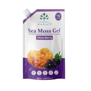 DE HERBAL GARDEN Moss Berry Sea Moss Gel  16 FL OZ (473 mL) Healthcare Fitness